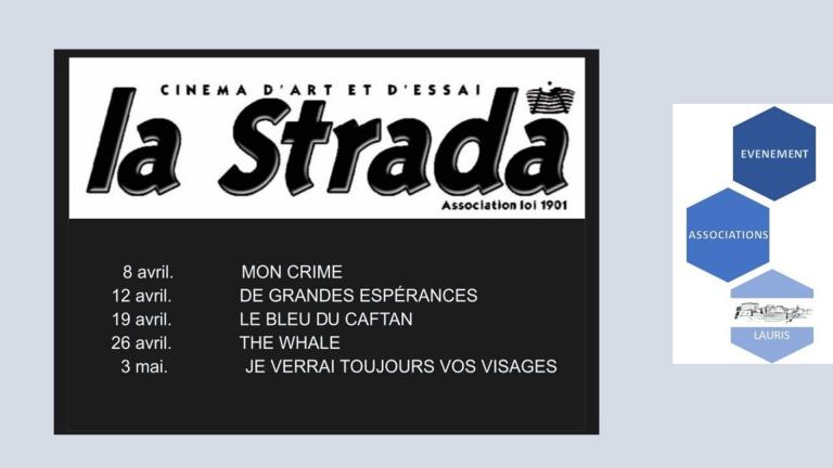 CINEMA LA STRADA - PROGRAMME AVRIL